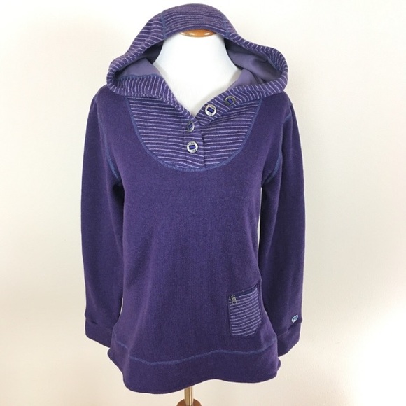 Kuhl Sweaters - KUHL Chianti Purple Hooded Pullover Sweater